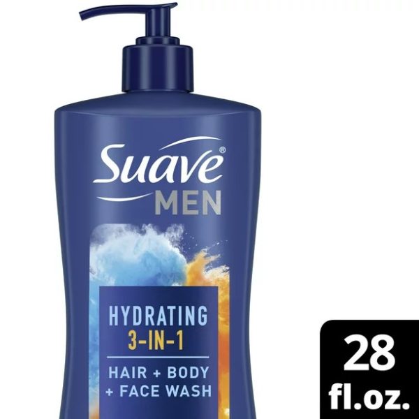 Suave Men’s 3-in-1 Hair, Face & Body wash